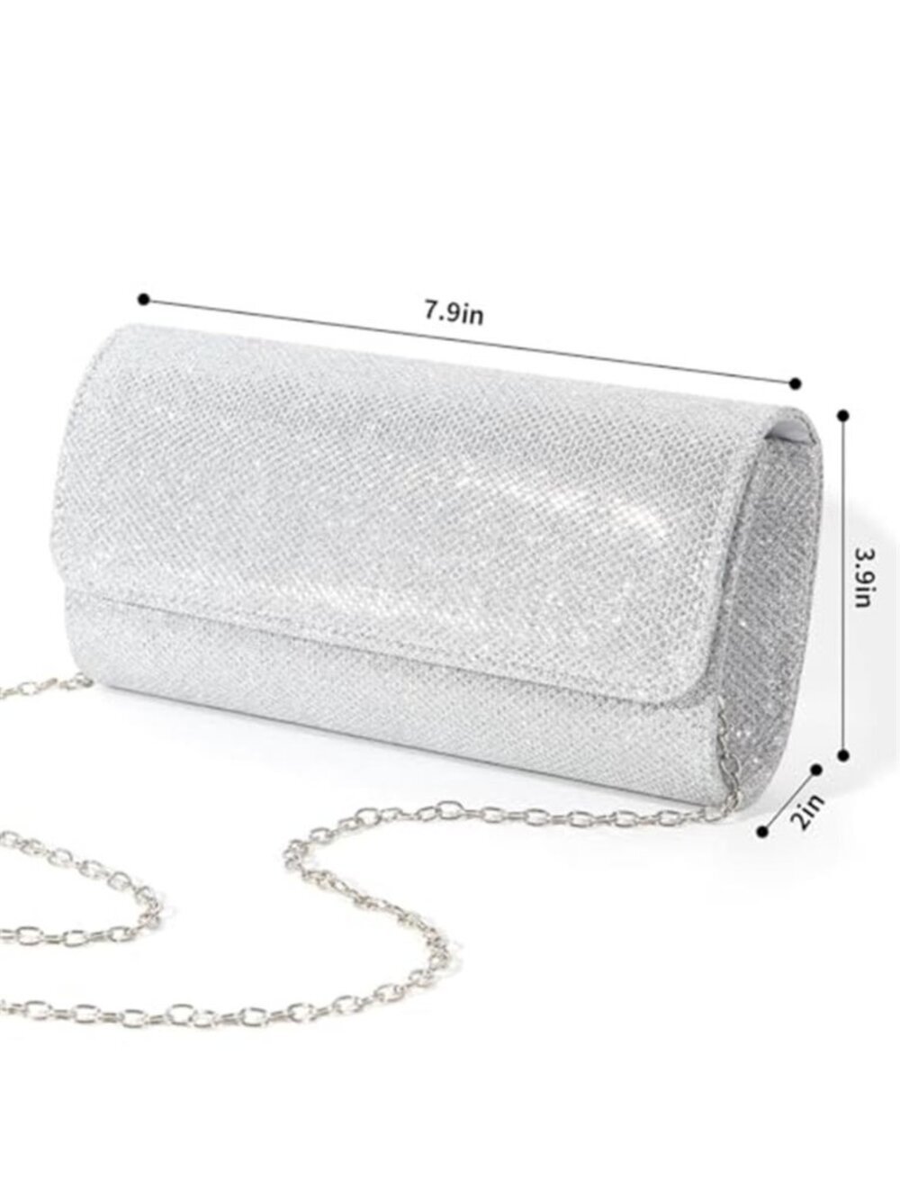 lovyoCoCo Evening Bag Clutch Purses for Women Ladies Sparkling Party Handbag - Picture 6 of 7